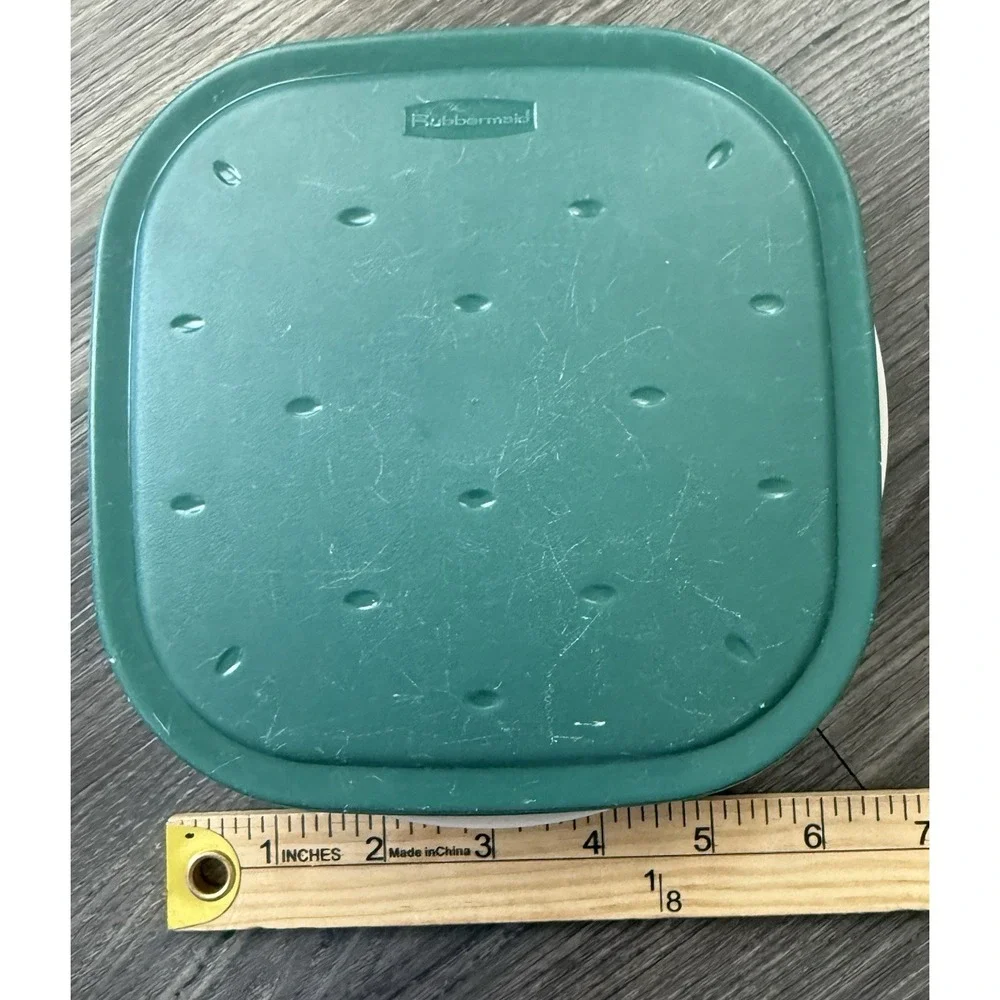 Vintage Rubbermaid Servin Saver 755ml Square Container Lid 1980s Food‎ Storage